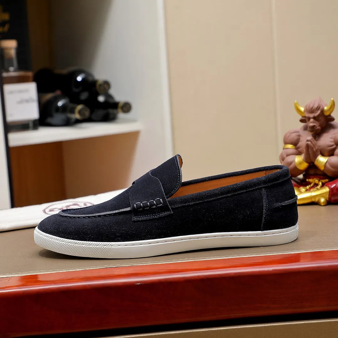 Men's shoes 💰500💰 HERMES Hermès high-end quality original order -Original: imported 🔝Nappa calfskin, frosted cowhide, outer seaming process -Inside: water-dyed cowhide -Outsole: original TPR rubber outsole -Super high quality control·Fine workmanship: High-end, extravagant, and grade) Size: 39-45 (38, 46, can be customized)